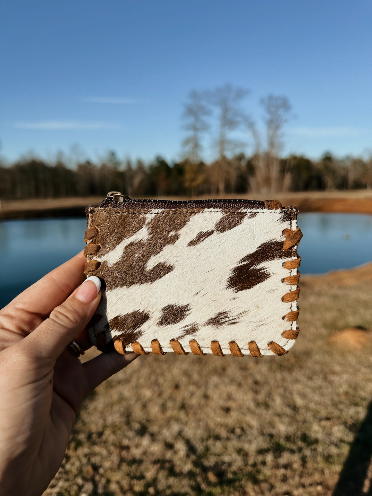Brown Cowhide Coin purse