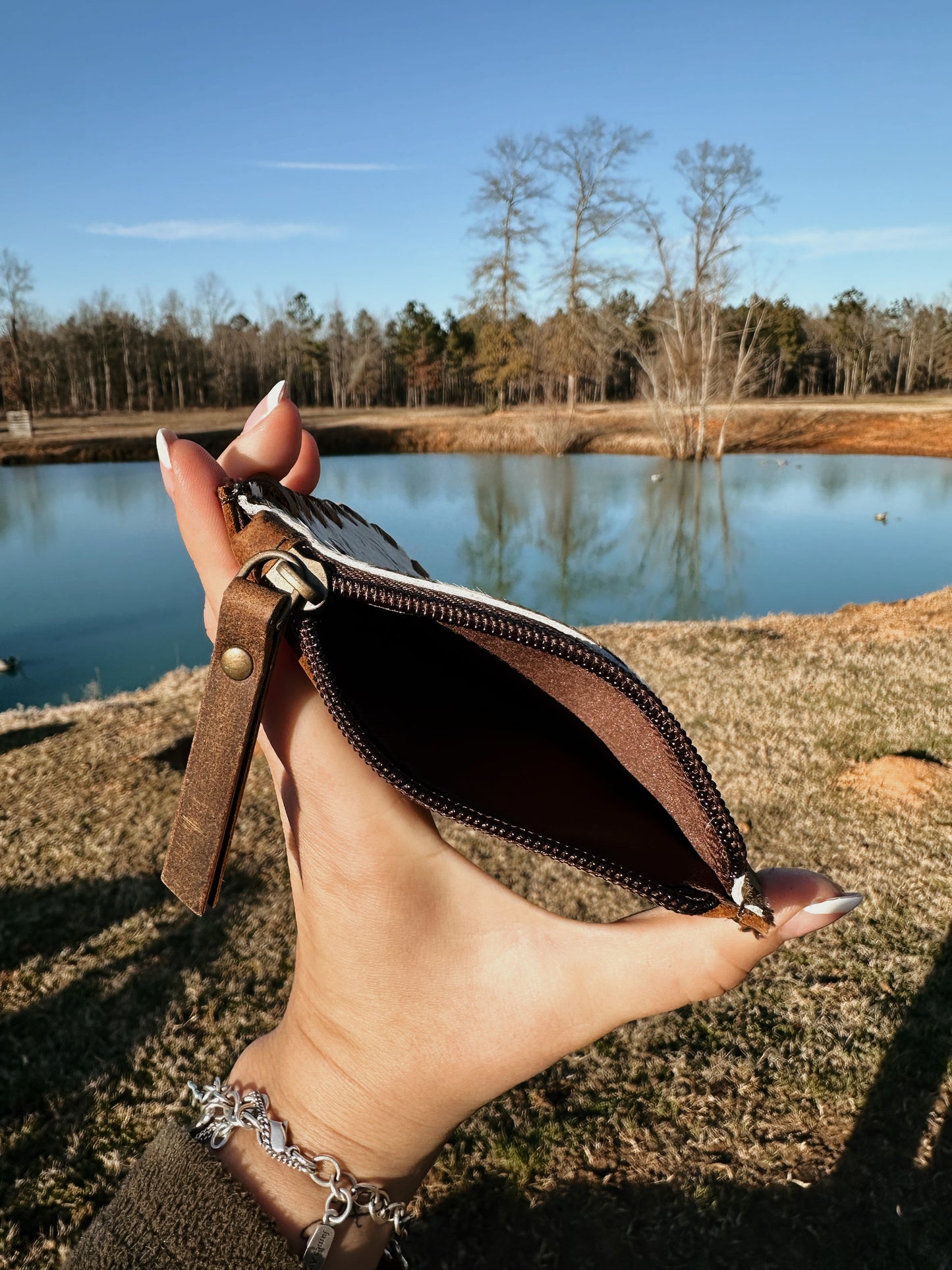 Brown Cowhide Coin purse