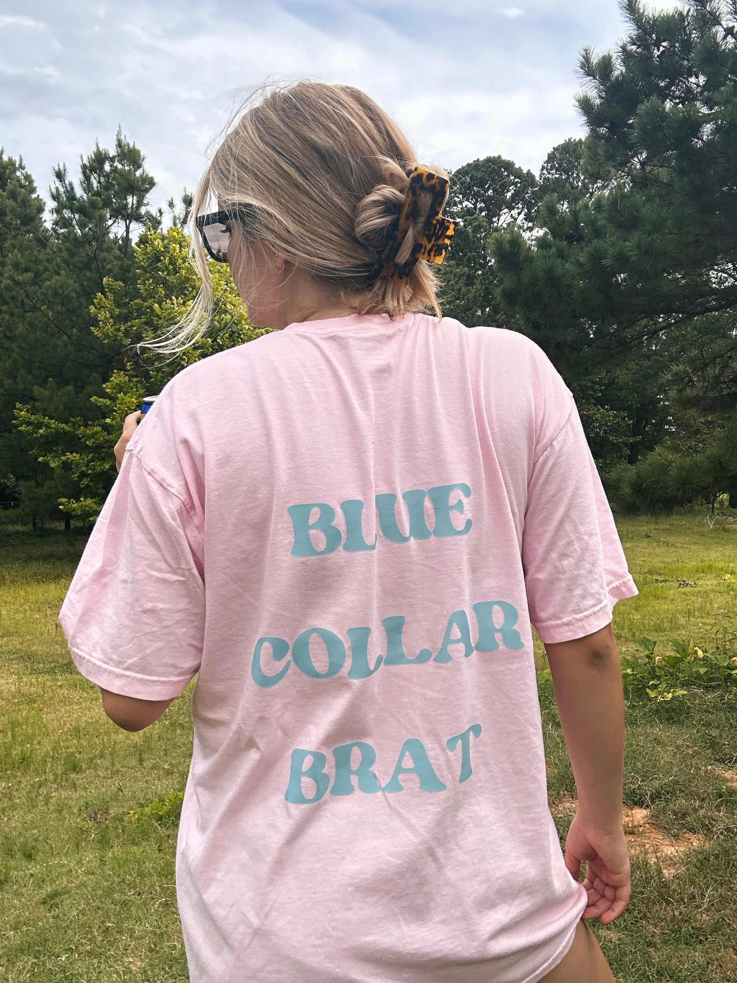 Blue collar brat tee