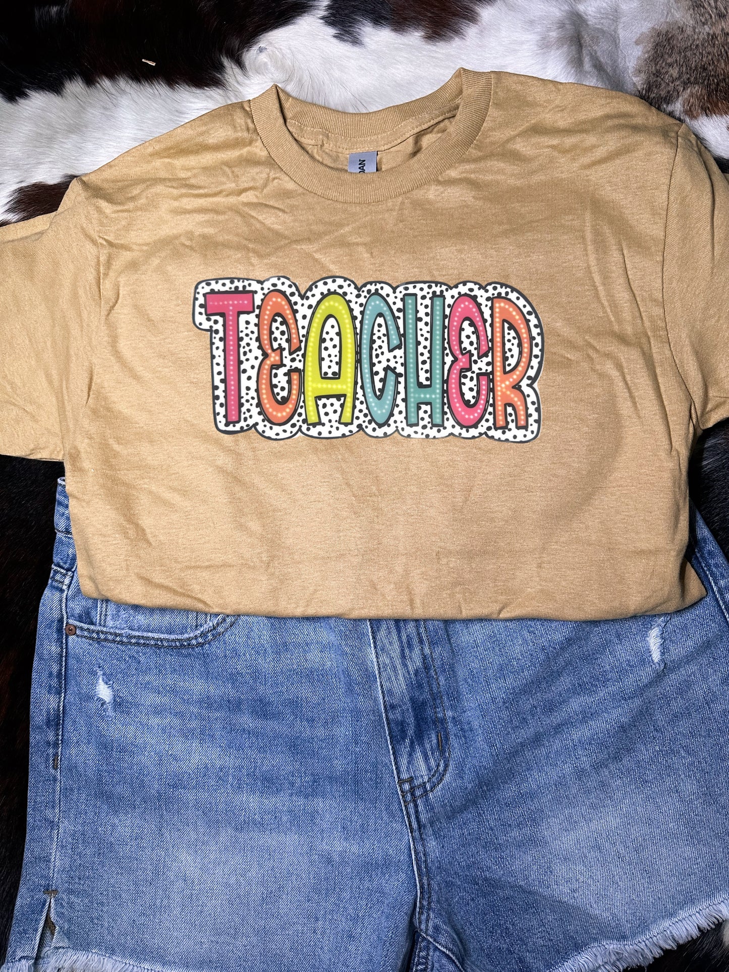 Teacher colorful