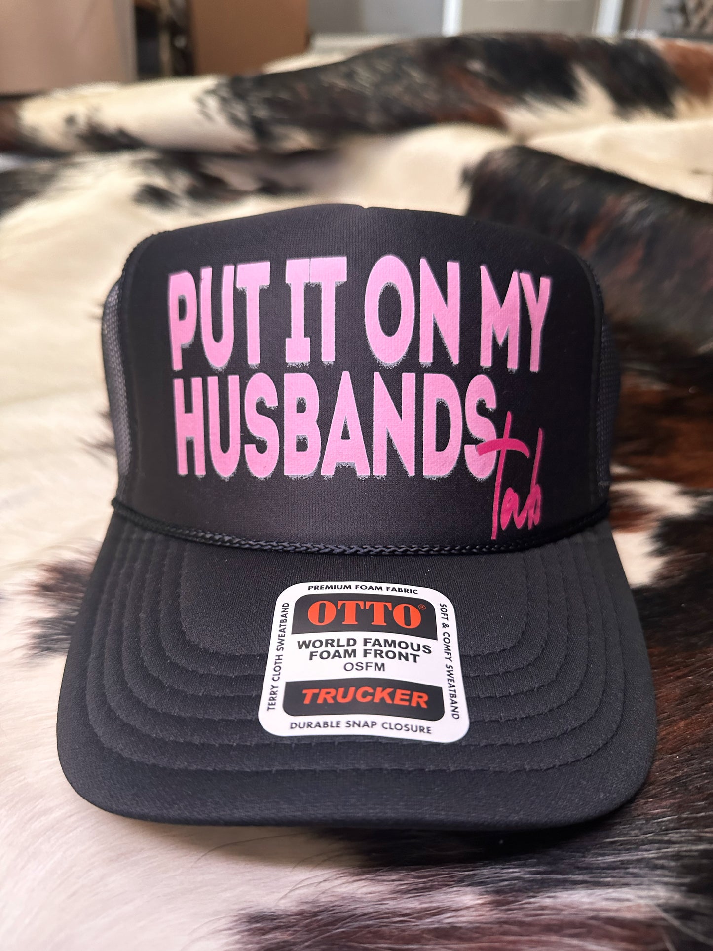 Put it on my husbands tab trucker