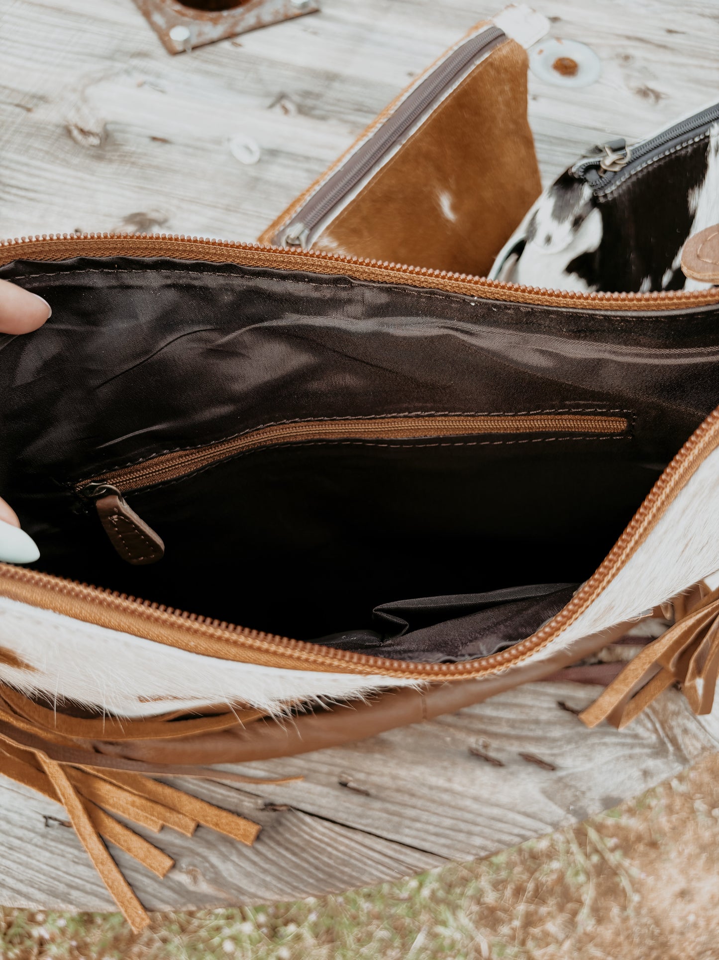 Sunflower Leather & Cowhide Crossbody