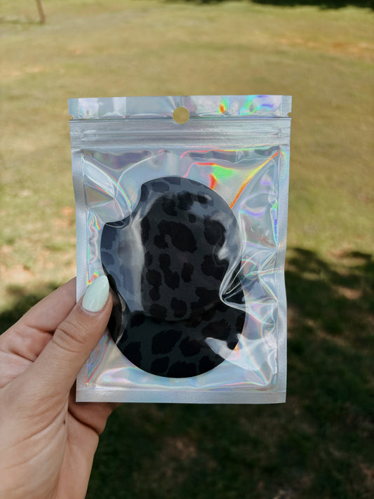 Leopard print car coaster