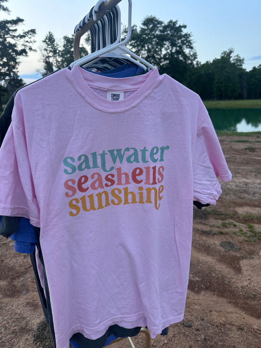 Saltwater Seashells Sunshine tee