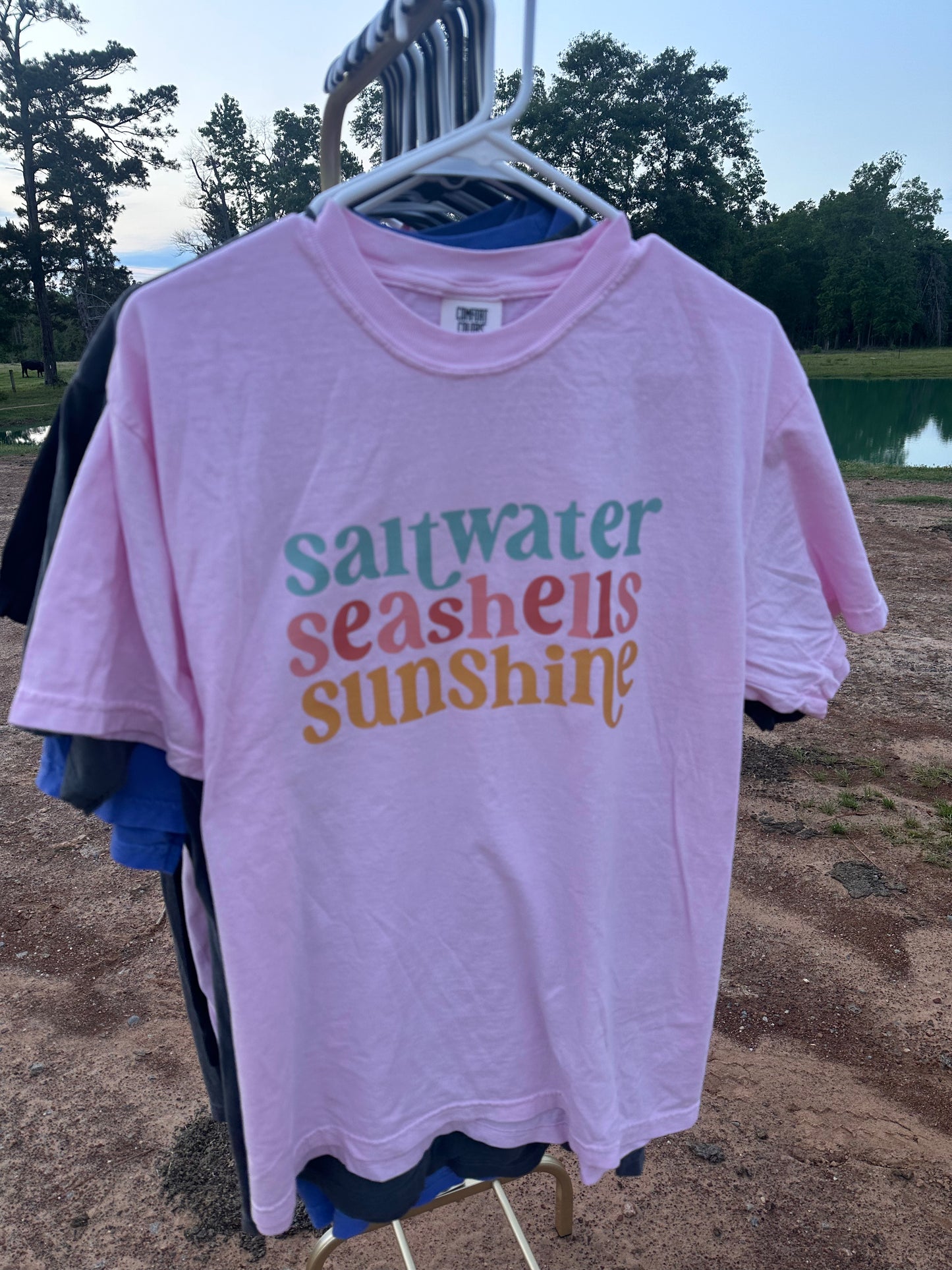 Saltwater Seashells Sunshine tee